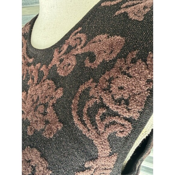 Jones New York Collection Jacquard Print 2 Piece Tank Cardigan Set S/M - Picture 10 of 11